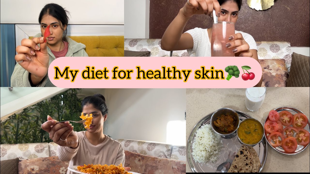 What I eat in a day for glowing skin ️ - YouTube