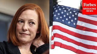 Jen Psaki Asked About Possible US Olympian Who Turned Away From Flag During Anthem