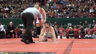 195 lbs 2019 OHSAA D1 State Final Seth Shumate, Coffman vs Michael Baker, LaSalle