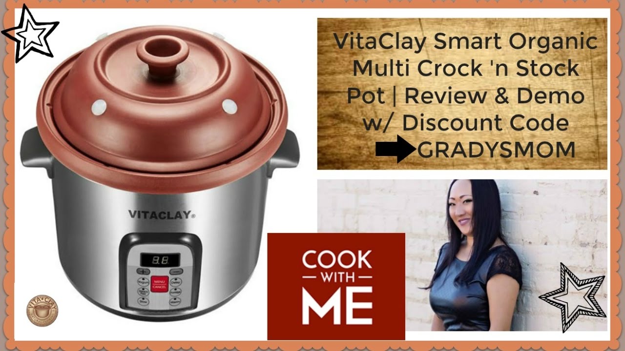 Vita Clay INSTANT POT Organic Clay Crock 'n Stock Pot Review & Demo