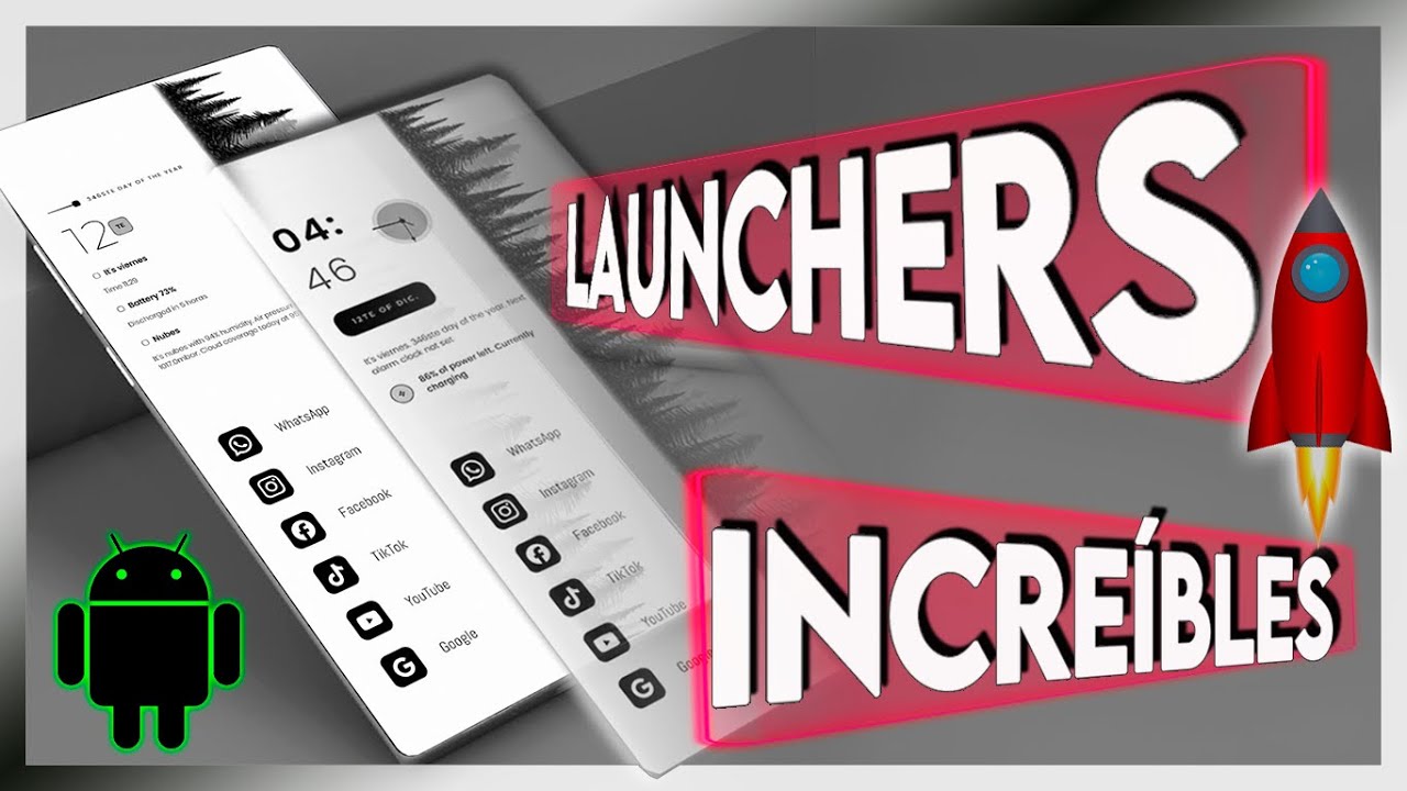 😱TOP 10 MEJORES LAUNCHERS PARA ANDROID | PERSONALIZA Y TRANSFORMA TU MÓVIL AL MÁXIMO COMO UN ¡PRO!!🚀