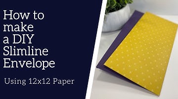 How to Make a DIY Slimline Envelope with 12x12 paper