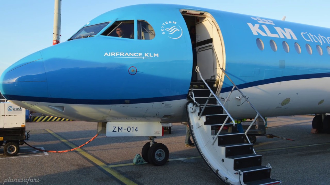 Fokker 70 - From Munich to Amsterdam with Cityhopper in 4K