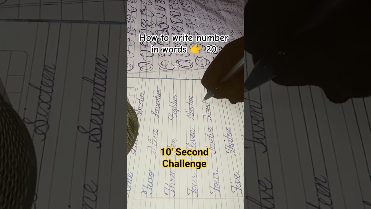 How to write number in words 👉 20 Spelling of 20 | 10 Sec Challenge  
