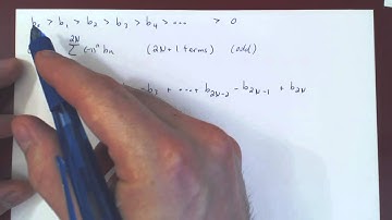 Alternating Series Test - Proof