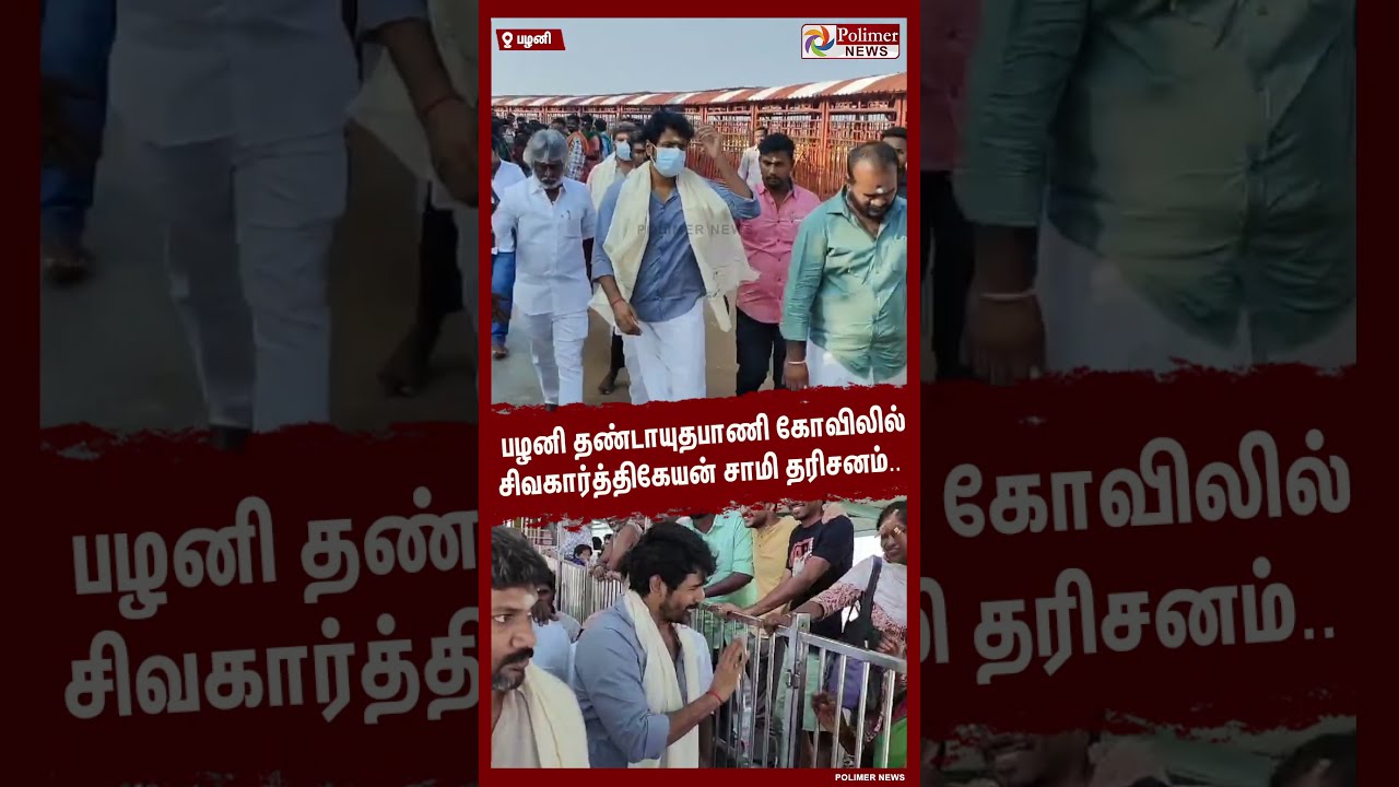 பழனி தண்டாயுதபாணி கோவிலில் சிவகார்த்திகேயன் சாமி தரிசனம்..  #shorts | #sivakarthikeyan
