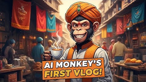 AI Monkey Vlog | My First Vlog! 🐒🎥 (Fun & Crazy Adventures)