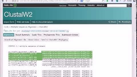 Bioinformatics practical 4 multiple sequence alignment using ClustalW