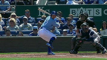 MIN@KC: Aoki grounds an RBI single into left field