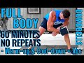 60 Minute Full Body Dumbbell Workout - 1 Hour Dumbbell Workout