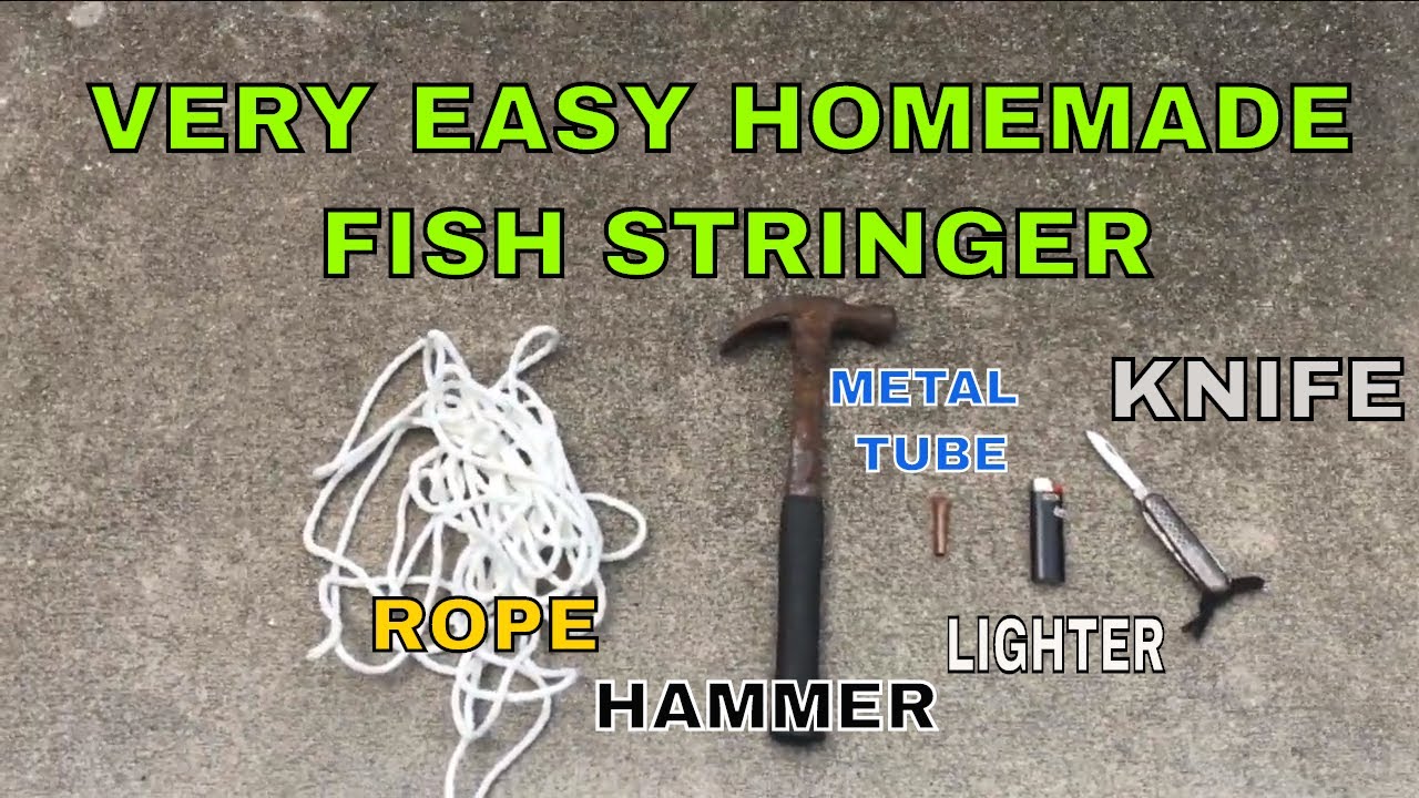 DIY VERY EASY! HOW TO Make a FISH STRINGER to keep your catch