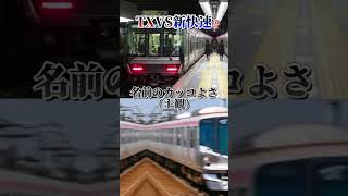 新快速VSTX西日本対東日本の対決!! #地理系 #jr #地理系を救おう #新快速#鉄道 #強さ比べ #電車 #伸びろ