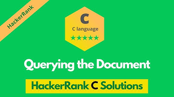 HackerRank Querying the Document problem solution in C | C Problems solutions | Programmingoneonone