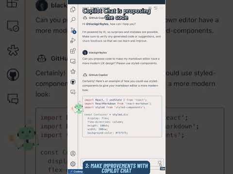 How to build a markdown editor in two minutes (with GitHub Copilot) #github #ytshorts