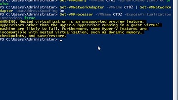 Windows Server 2016 Nested Virtualization in Hyper-V