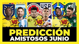 Análisis y Predicción Amistosos Conmebol Junio 2024 🇪🇨🇨🇴🇧🇷🇦🇷🇵🇪🇨🇱🇵🇾🇺🇾🇧🇴🏆