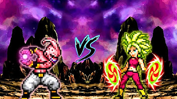 Kid Buu V3 (New) VS Kefla SSL DBFZ V2 in Jump Force Mugen
