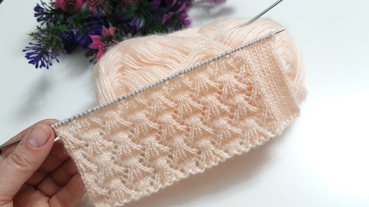 İki şiş sade ve zarif örgü modeli / simple and elegant knitting pattern