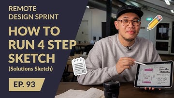 Remote Design Sprint Solutions Sketch (Four-Step Sketch 2021)
