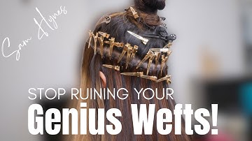 Learn How To Layer & Sew Your Invisible Weft Correctly 🪡 