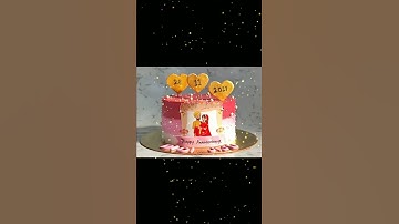 💖😍Wedding Anniversary Calendar Theme Cake Decorating Ideas 2022/Anniversary Cake#Shorts