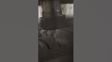 CNC cutting 1" PVC with a 1/4" Oflute. #cncprojects #cncsigns