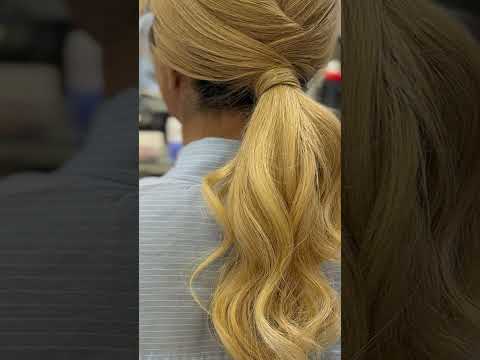 دم اسبی شنیون مو براشینگ ارایشگر بافتموساده شینیون عروس شنیون عروس شنیون مو مدلمو زیبایی مو