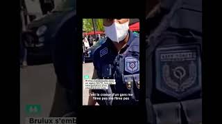 brulux s’embrouille avec la police et un agent RATP.En roue libre?‍♂️? policemdr pourtoiactu