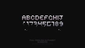 After Effects : Pixels - Animated Typeface