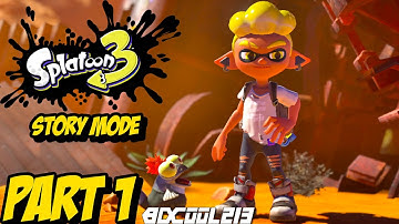 Splatoon 3 Story Mode Gameplay Playthrough Part 1 - The Crater