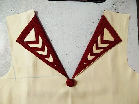 v shape neck design for suit