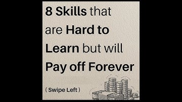 8 Skills that hard to learn but will pay off forever #motivation #businessbooks #lifelessons