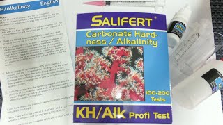 How To Test Your Aquarium KH (Karbonate Hardness)! Salifert Alkalinity Test Kit!