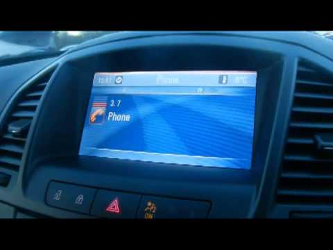 How to pair mobile phone via Bluetooth to Vauxhall Insignia