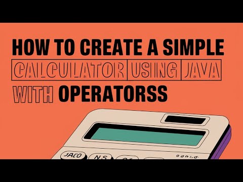 How to create a simple calculator using Java with operator - YouTube