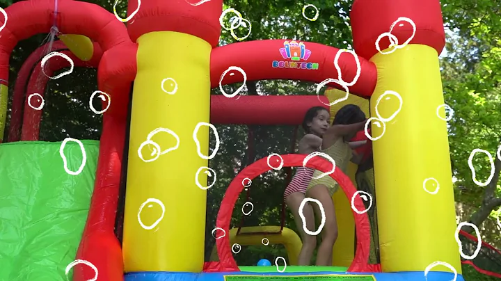 Costway Inflatable Water Slide Jumper Bounce House with Ocean Ball without Blower