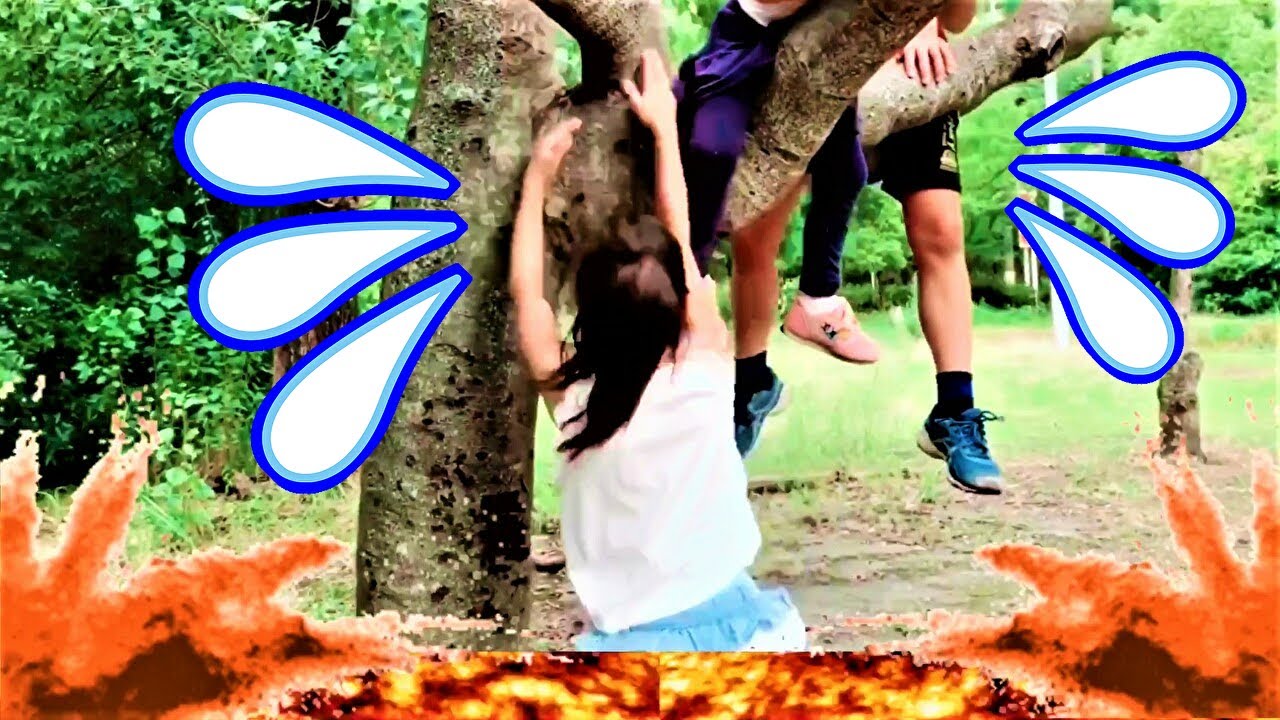 マグマがきた～！木に登って逃げても×××？フロアイズラバー