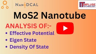 MoS2 Nanotube Structure modeling using DEVICE STUDIO