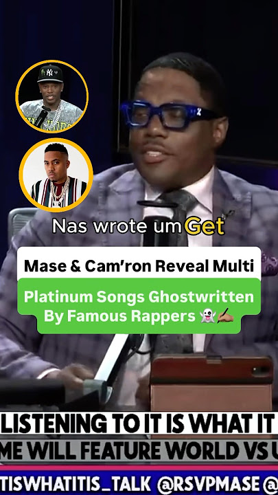 Mase And Cam’ron Reveal Multi Platinum Songs Ghostwritten By Famous Rappers 👻✍🏽