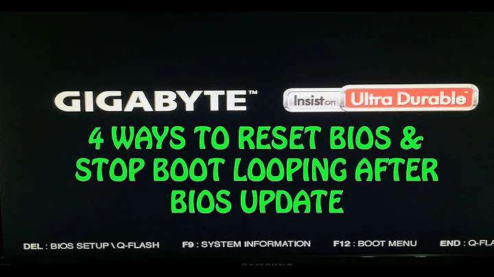 4 Way to reset BIOS and stop boot loop after BIOS update failure