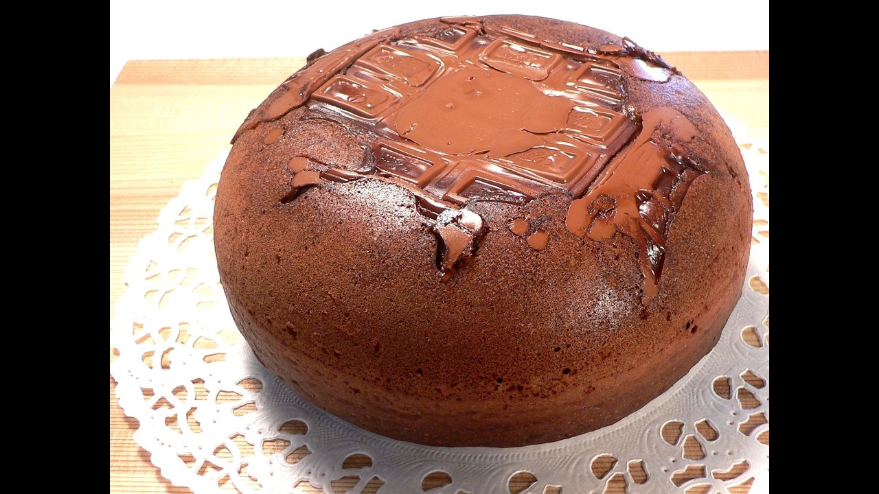 ホットケーキミックスと板チョコで！表面サクサクで中はしっとり「炊飯器焼きチョコココアケーキ｣#チョコレートケーキ #バレンタインチョコ #ココア #ケーキのレシピ #炊飯器ケーキ
