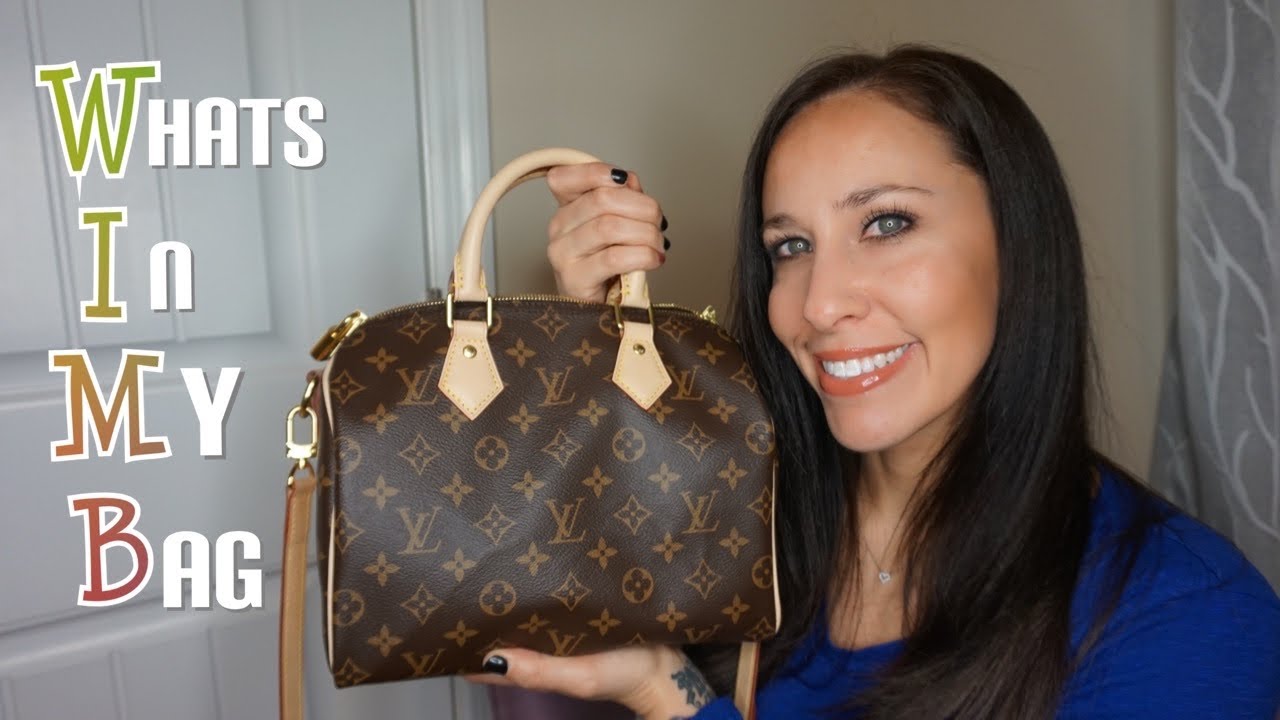 WHAT'S IN MY BAG - Louis Vuitton Speedy Bandouliere 25 Damier Ebene, Belinda Selene, Belinda M. Video