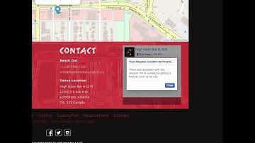 Facebook iFrame embed returns error: Your request Couldn