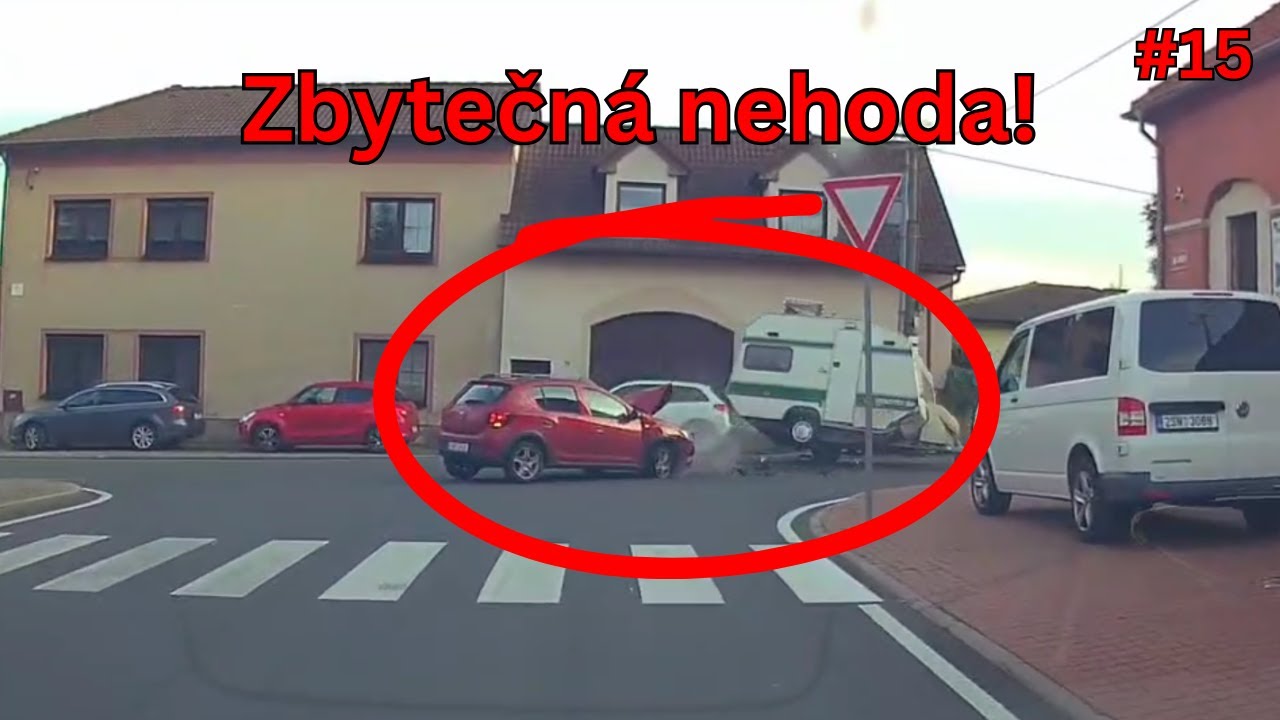 Zbytečná nehoda, prasknul nádrž s naftou? Nebezpečné předjíždění - Dashcam Kompilace ze silnic #15