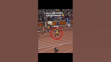 BOLT AND POWELL GOES GODMODE😱🚀#usainbolt #asafapowell #100k #100 #relay #sprinter #sprinting #10k