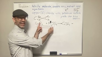 How to write complete ionic and net ionic equations for copperII chloride and potassium sulfate