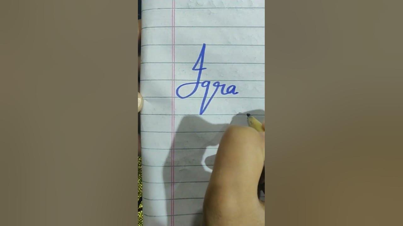 Iqra's Name in Stylish Writing #cursive - YouTube