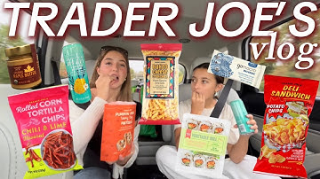 TRADER JOE’S VLOG!! || grocery shopping, taste tests, fall items + more!!
