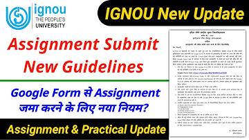 IGNOU December TEE Assignment Submission New Guidelines 2020 | B.Sc Practical Exam Date 2020_Google