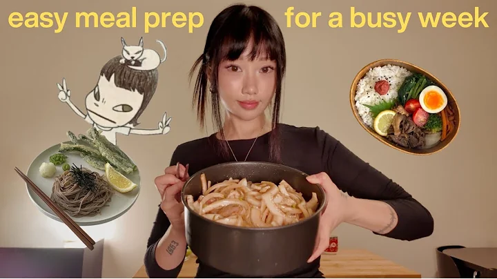 ASIAN MEAL PREP IDEAS | healthy, high protein, affordable recipes for a busy gworl living alone thumbnail